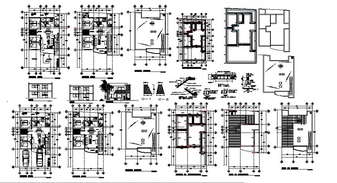 Floor plan of house 28' x 50' in AutoCAD - Cadbull