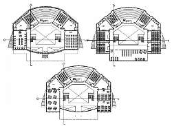 Elevation and section school architectural layout file - Cadbull