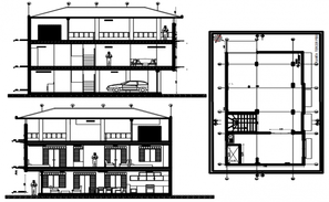 Row house plan with detail dimension in AutoCAD - Cadbull