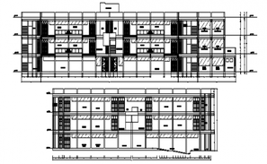 Autocad Drawing Of Commercial Office - Cadbull