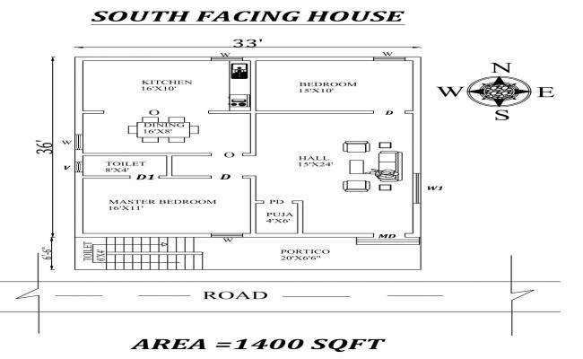 Structural plan of house - Cadbull