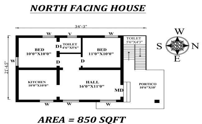 2800 Sq Ft House Building Design DWG File - Cadbull