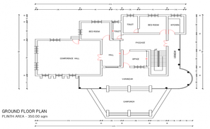 Single Storey House Design AutoCAD drawing - Cadbull