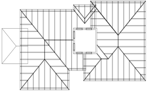 Conceptual Bungalow floor plan drawing presented in this AutoCAD file ...