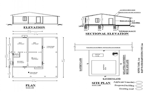 Villa type flooring design detail dwg file - Cadbull