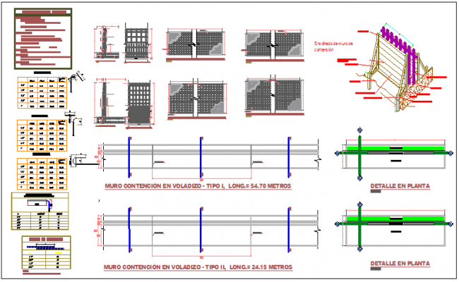 Detail drawing of Intermediate wall and perimeter wall design drawing ...