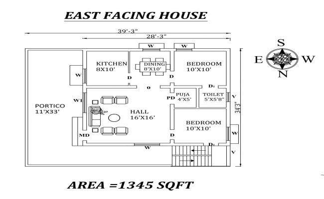 Elevation and section home autocad file - Cadbull