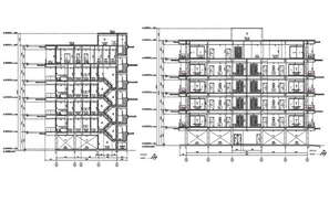 AutoCAD Apartment Building Design DWG File - Cadbull