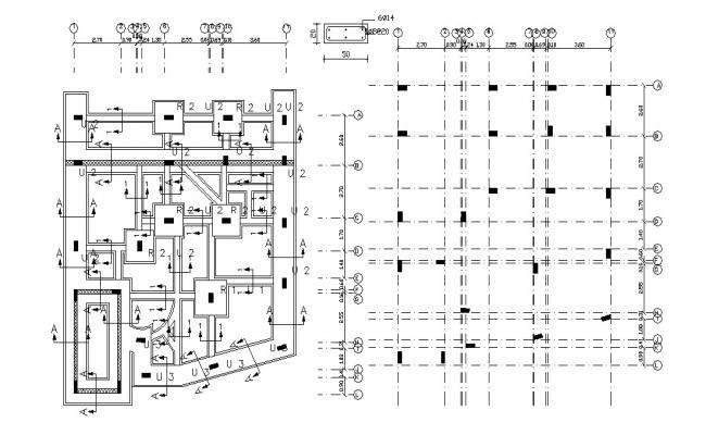 Acoustic Isolated Of Wall Detail 2d View Cad Construction Unit Autocad 