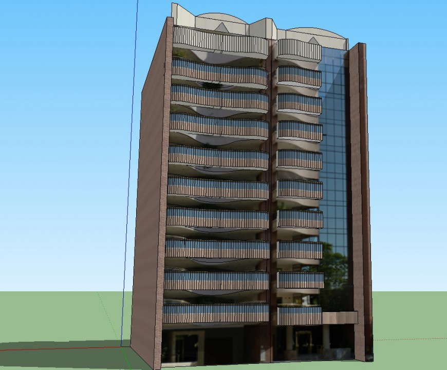 Commercial Building Design CAD File Download - Cadbull