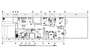 Elevation drawing of a house with detail dimension in dwg file - Cadbull