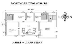 Architectural design for house with different elevation and section in ...