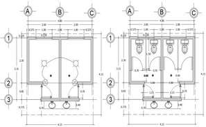 Wash basin installation detail plan detail dwg file. - Cadbull