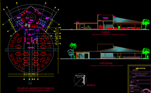 Hotel dwg file - Cadbull