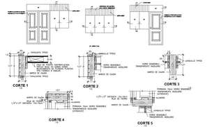 Aluminum and glass door and different construction unit detail autocad ...