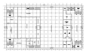 Architecture Layout of Collage Building Elevation and Section dwg file ...