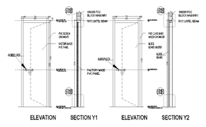 Door shutters detail elevation 2d view CAd blocks autocad file - Cadbull