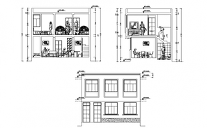 The Architecture Single house dwg file - Cadbull