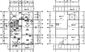 Exterior elevation of the of the house drawing in dwg AutoCAD file ...