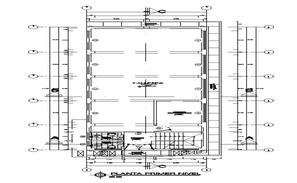 AutoCAD Drawing Of Two Commercial Floor Plan With Centerline DWG File ...