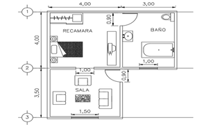 10X5 Meter Row House Plan With 3 Bedrooms CAD Drawing Download DWG File ...