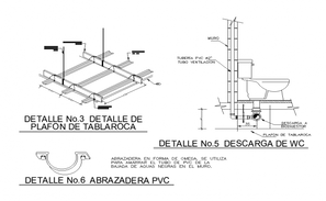 Un-ground sanitary pipe system detail elevation 2d view layout file ...