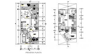 60' X 90' Architecture House Plan DWG File - Cadbull