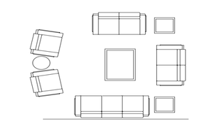 Conference meeting room top view furniture detail dwg file - Cadbull