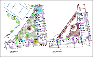 Hotel Design and Elevation Plan dwg file - Cadbull