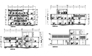 Commercial Office Building Floor Plan CAD Drawing - Cadbull