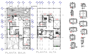 Dwg file of Elevation drawing of 3 storey house - Cadbull