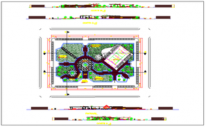 Small adventure park landscaping structure cad drawing details dwg file ...