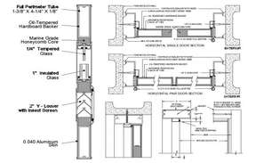 aluminium door detail and others - Cadbull