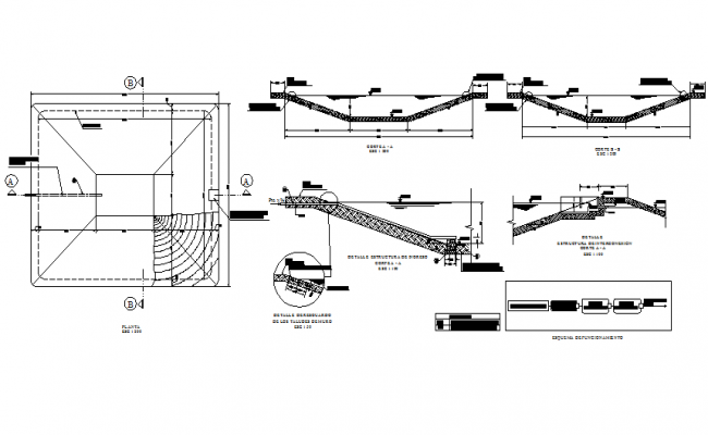 Auditorium building room detail plan layout file - Cadbull