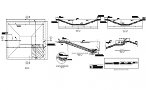 Section working plan detail dwg file - Cadbull