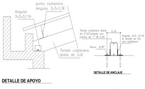 Section of armado de cisterna detail dwg file - Cadbull