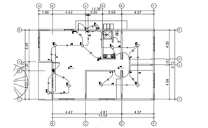 Bungalow plan with different elevation and section in AutoCAD - Cadbull