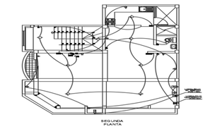 Cable tray electric installation details of house floors dwg file - Cadbull