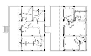 Apartment Electrical Layout Plan DWG File - Cadbull