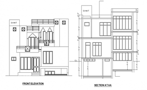 Duplex Bungalow Layout Plan Design CAD Drawing 2d View Free Download ...