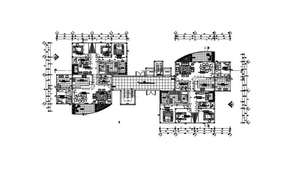 Apartment Section And Elevation Plan - Cadbull