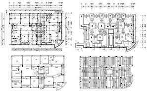 3 Bhk And 2 Bhk Apartment House Plan With Furniture Layout Drawing Dwg 