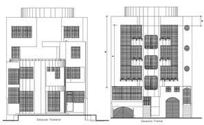 Bungalows Section design - Cadbull