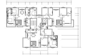 Office plan detail dwg file - Cadbull