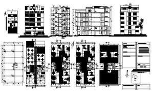 Residential building plan detail view with structure detail view dwg ...