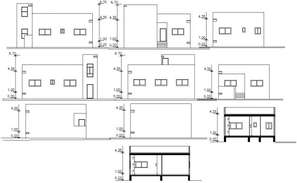 13x14m Duplex Ground Floor Home Design Is Given In This Autocad Drawing 