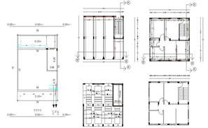 Furnished Apartments CAD Plan - Cadbull