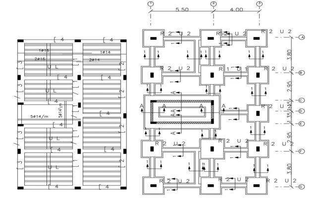 Column footing detail drawing in dwg AutoCAD file. - Cadbull