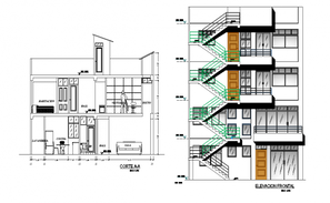 Apartment Building working drawing in dwg file. - Cadbull