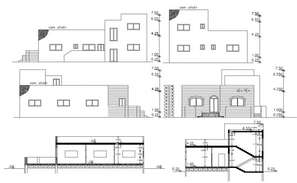 Huge Modern Bungalow Layout Plan With Furniture Design AutoCAD File ...